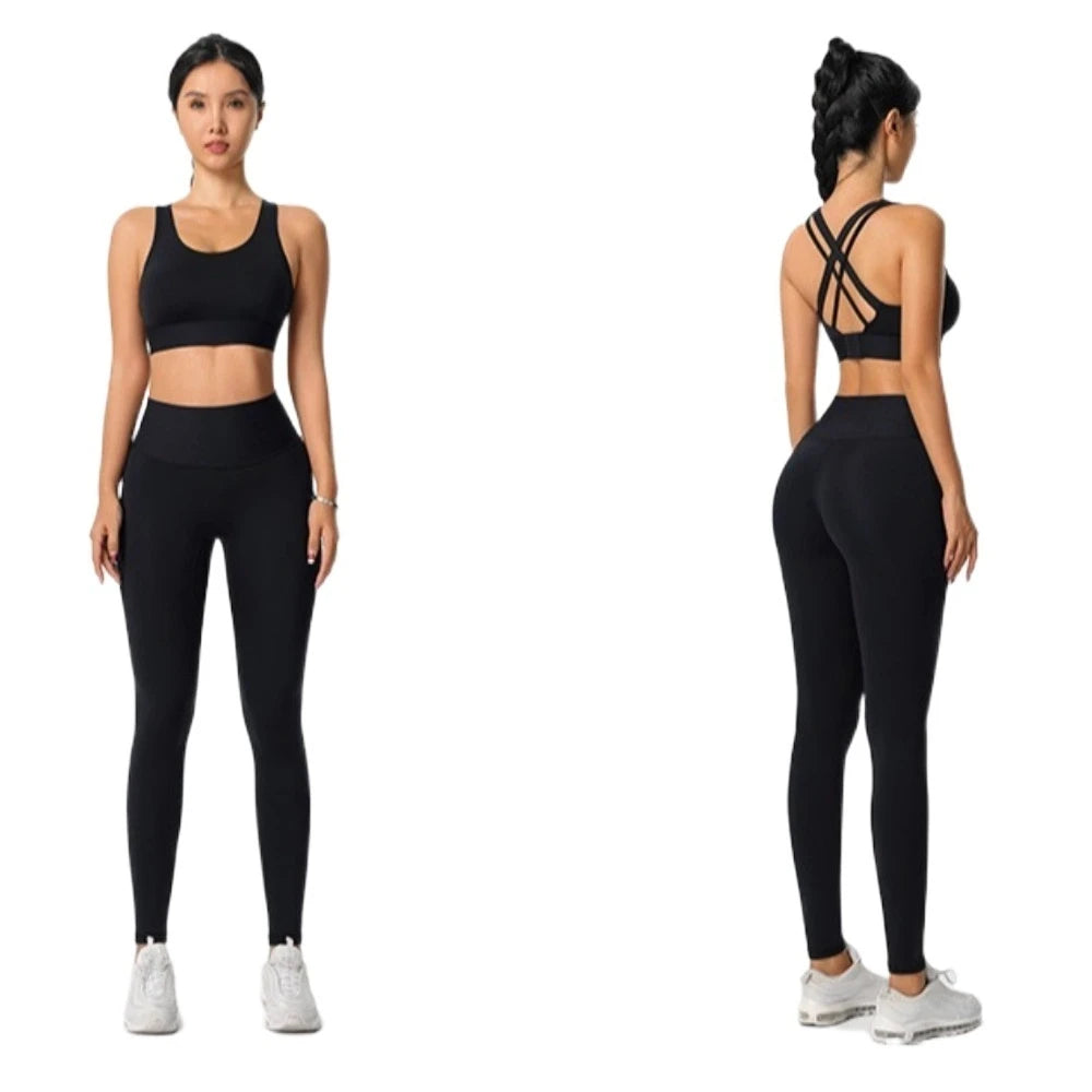 Active Wear Yoga Sports Bra Fixed Cup Tank Tops Fitness Underwear Breathable Sweat Absorbing Women Workout Bra Exercise